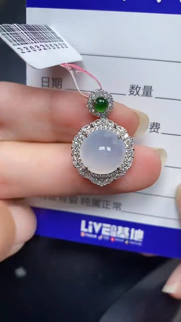 银S925镶嵌戒指翡翠8900
