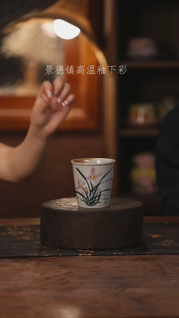 陶瓷景德镇高温釉下手绘陶瓷371