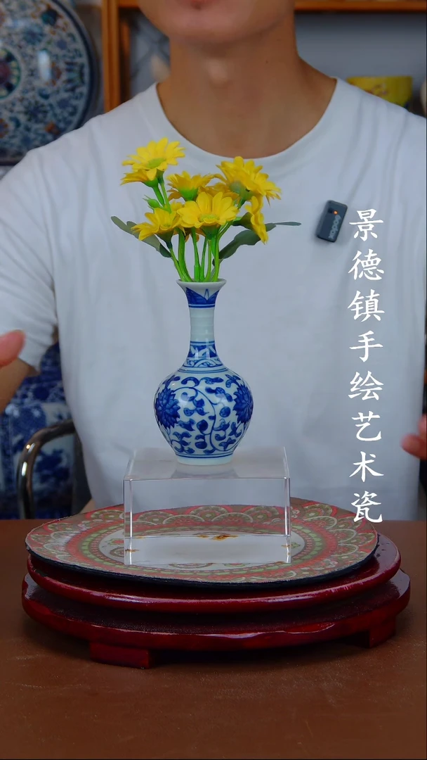 现代景德镇手工手绘陶瓷摆件2