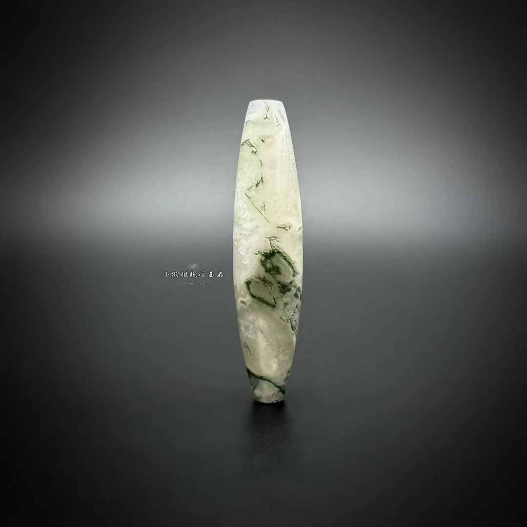 天然水草玛瑙蝴蝶花 尺寸 54.2*12.7