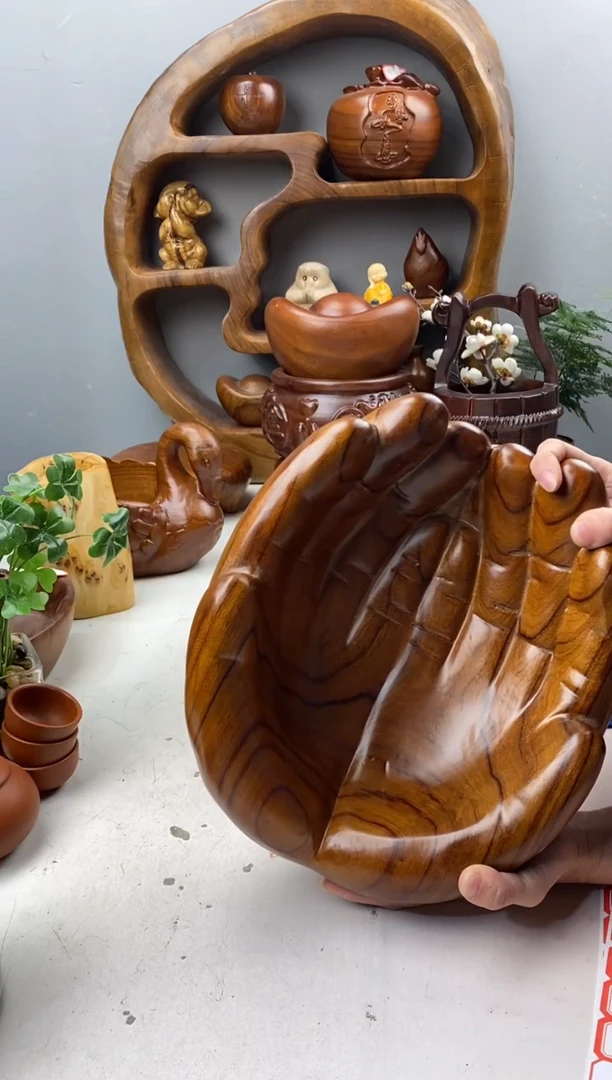 香樟木A36掌中宝果盆/尺寸