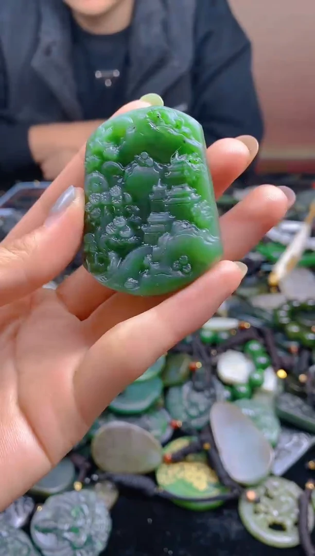 未镶嵌和田玉珠宝半成品1