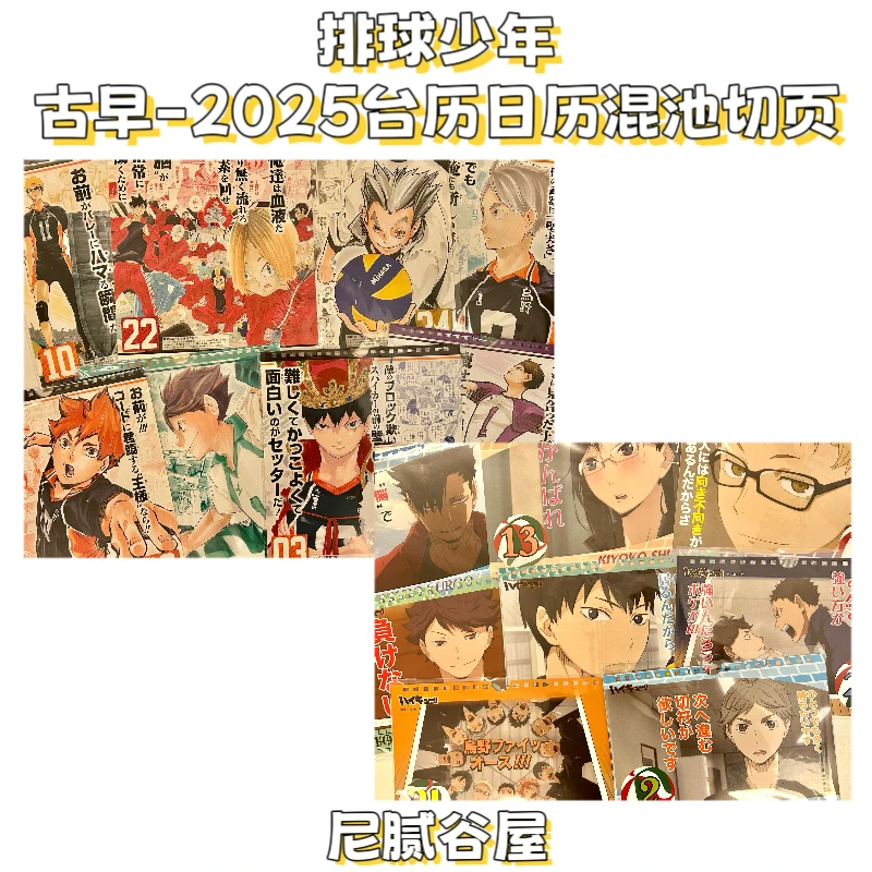 【排球少年】古早-2025台历日历小切页盲抽代拆