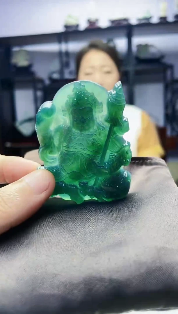 定制翡翠未镶嵌毛货07100067多样性发其一