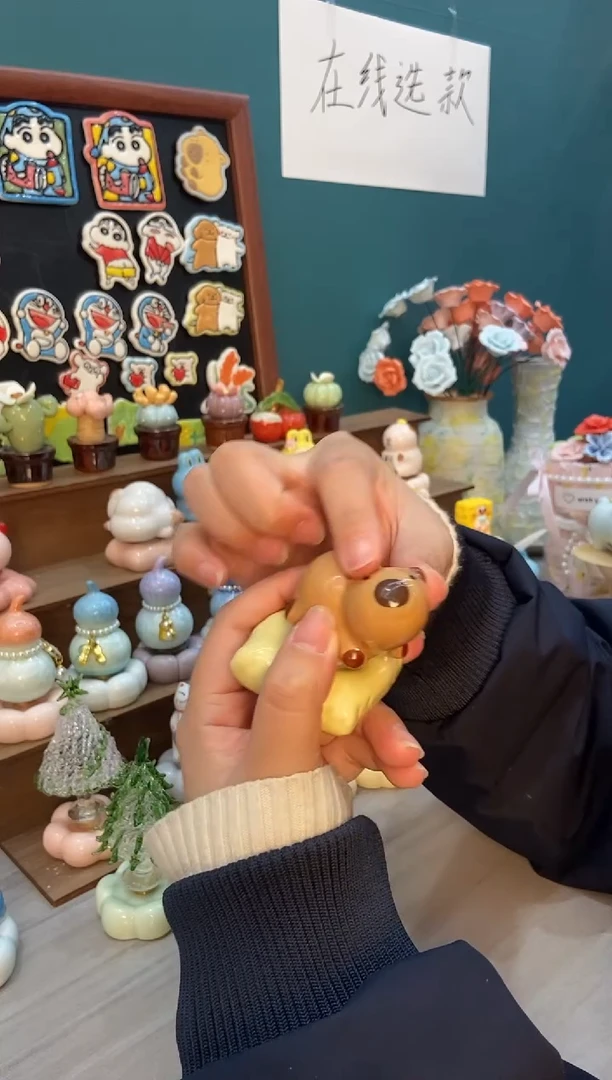 摆件陶咖色卡皮吧啦