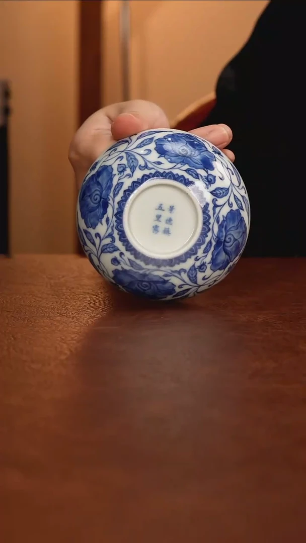 景德镇瓷器，青花瓷手绘茶具~