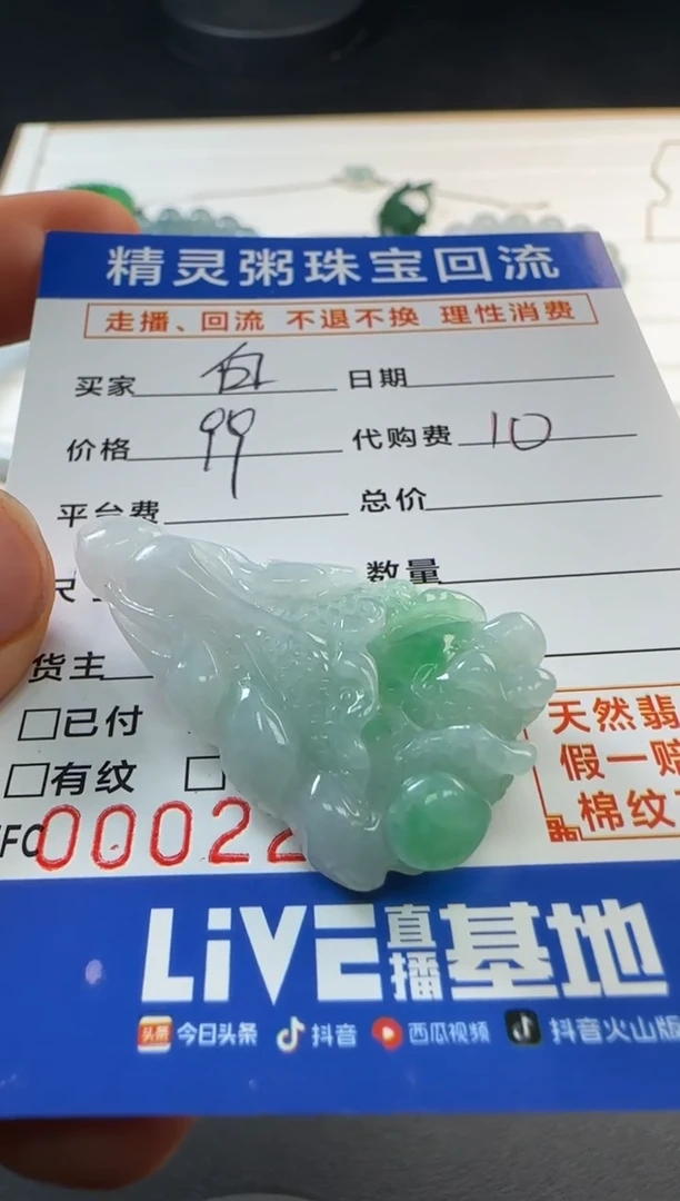 【闪购商品】翡翠颈饰未镶嵌不退不换 无鉴赏期
