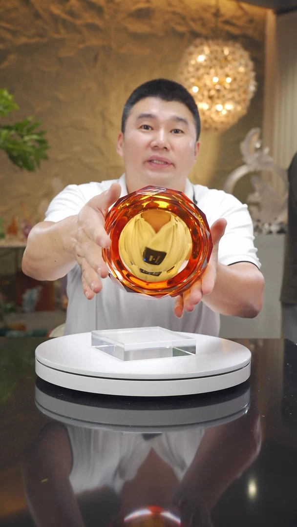 琉璃手工艺品福利琥珀切面果碗烟灰缸