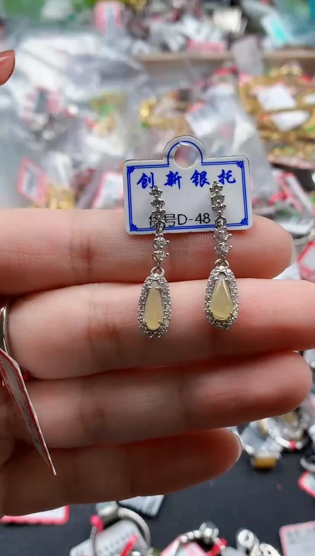 银S925镶嵌戒指翡翠天然A货缅甸翡翠