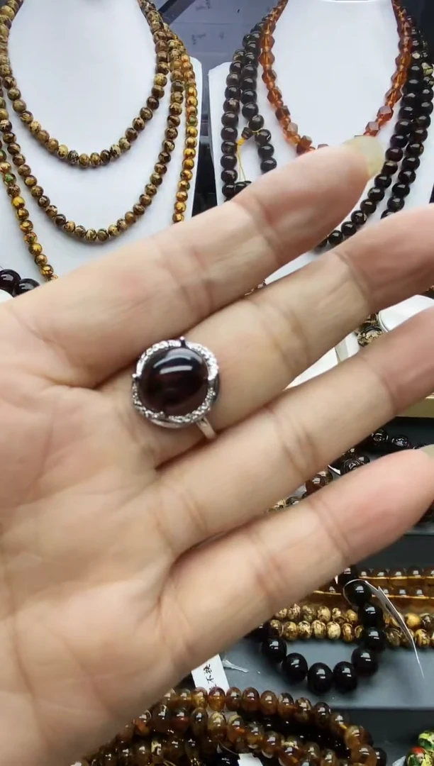 【闪购商品】琥珀戒指未镶嵌琥珀