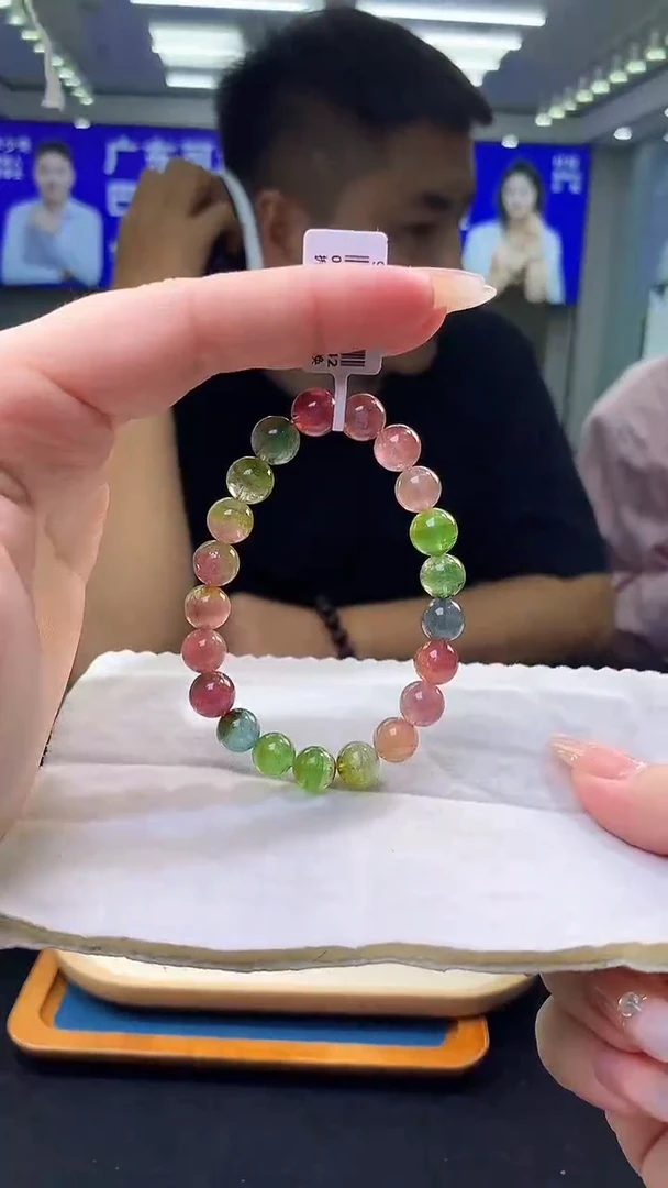 未镶嵌手链碧玺西瓜碧玺单圈   9xm