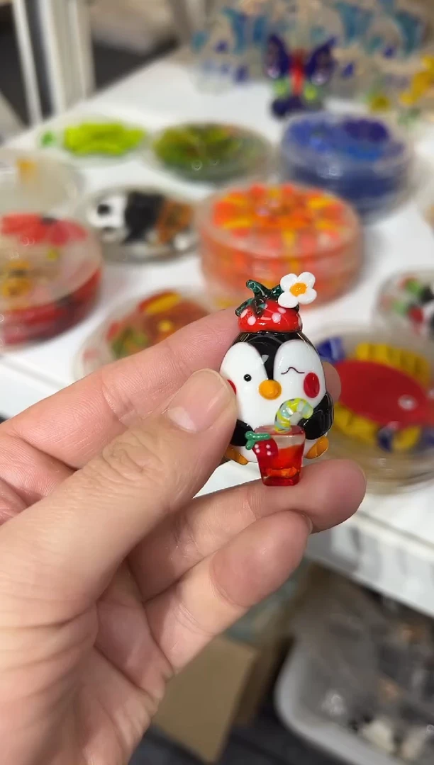 手工艺品琉璃萌**?企鹅