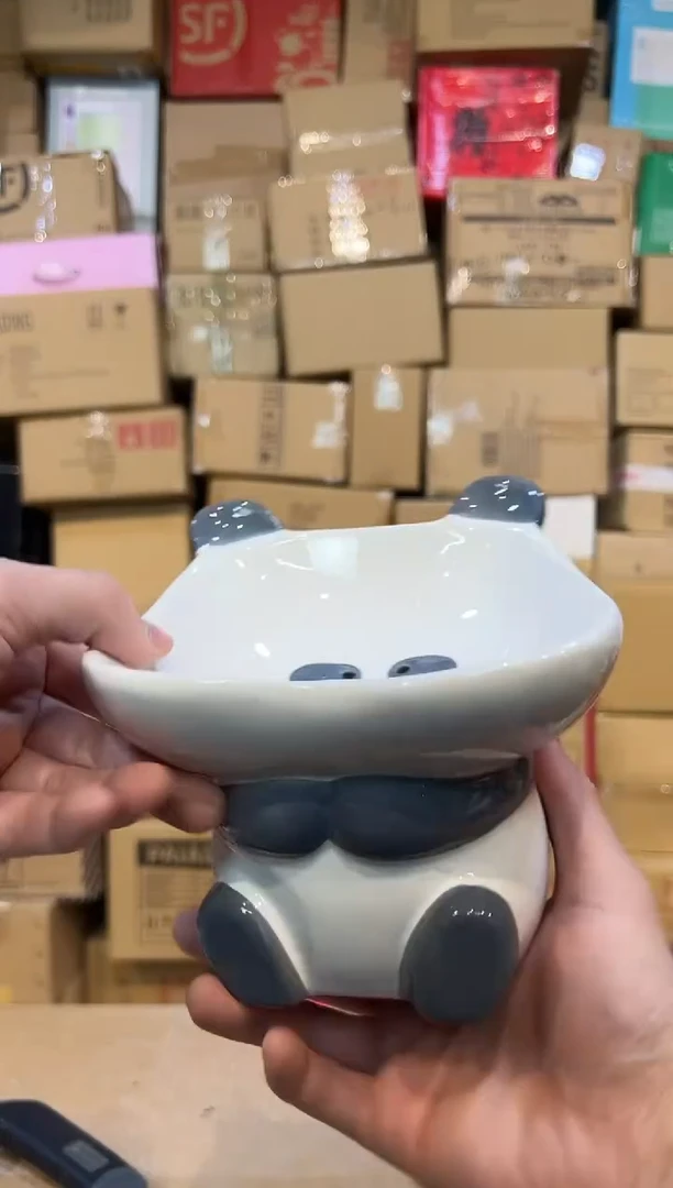 【闪购商品】杯陶瓷b款熊猫狗粮碗