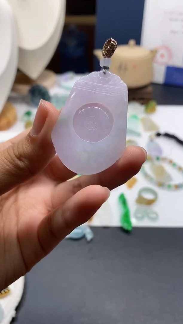 未镶嵌定制翡翠仿古无事牌