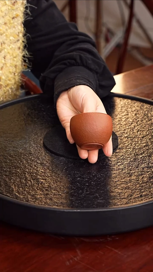 茶壶紫砂成进窑 主人杯22 红降坡 50毫升