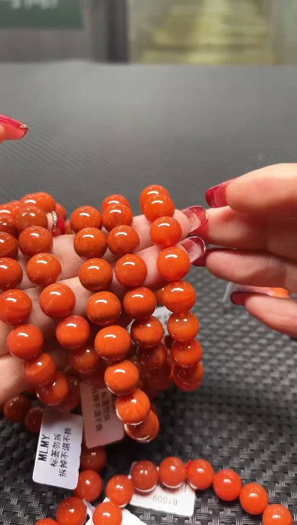 【闪购商品】南红玛瑙手串未镶嵌多样性发1件 约9mm+