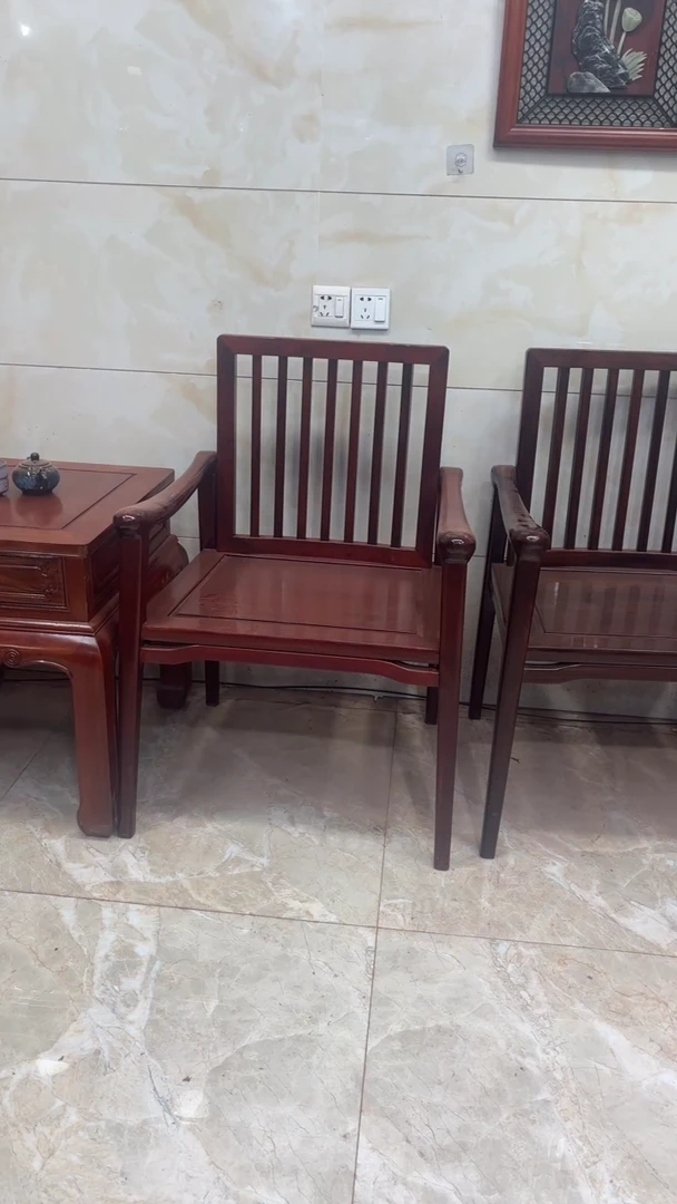 鸡翅木类成套家具酸枝木休闲椅