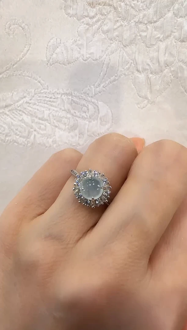 翡翠银S925镶嵌颈饰国风