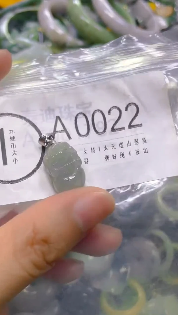 翡翠未镶嵌颈饰/A/翡翠A货一图一物