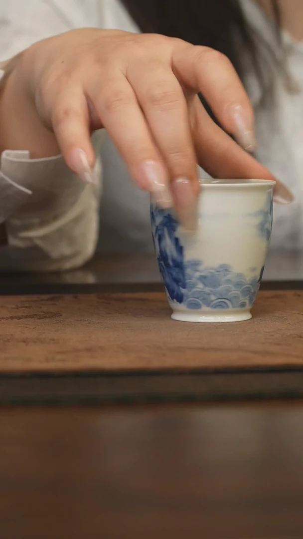 杯柴窑青花破价福利