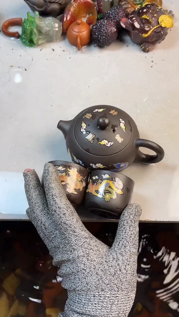 变色小西施+2变色杯+壶绳