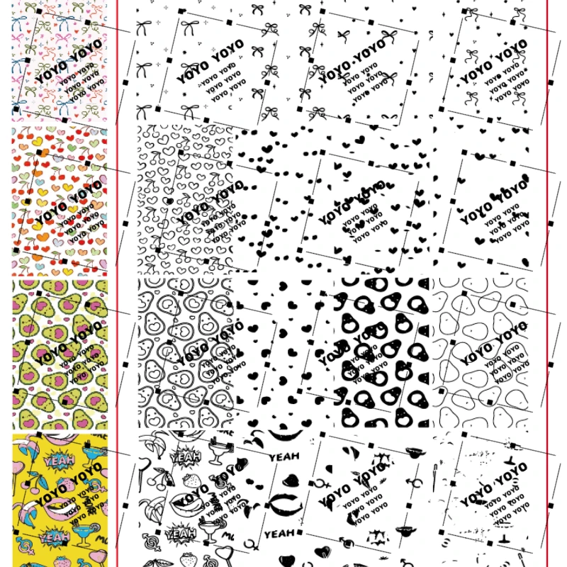 【直播专用】爆款免手绘钢板格纹空间法式印花工具【XL】
