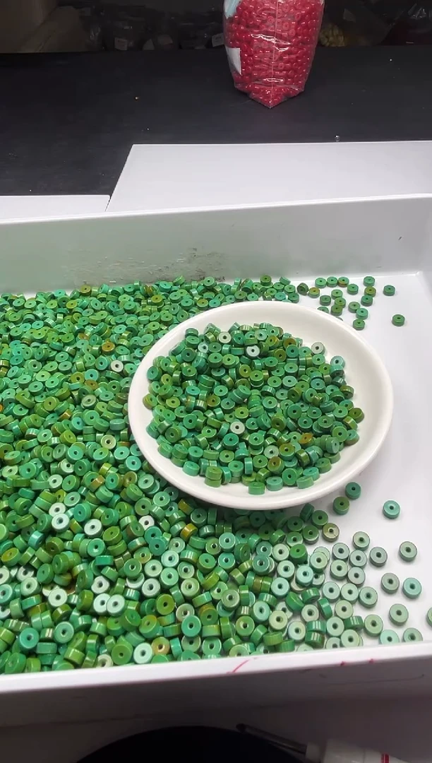 未镶嵌颈饰玛瑙/玉髓x598高瓷菜籽黄绿松直切算盘6*3mm*30颗