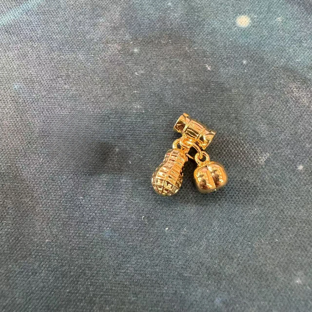 【松老板】好柿花生精致简约吊坠配件赠链-24