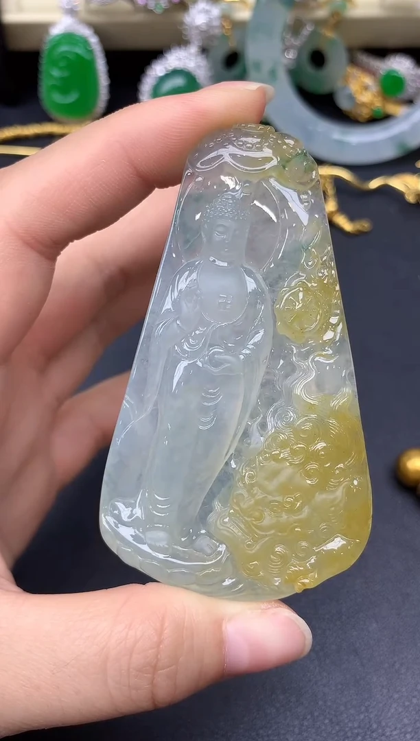 颈饰未镶嵌翡翠454-雪姐翡翠天天见