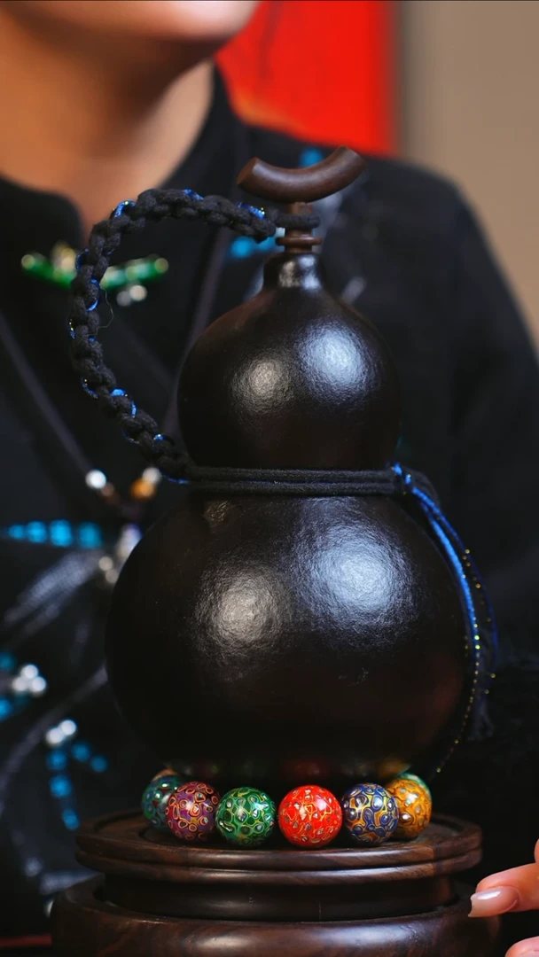 【闪购商品】JS106大师姐臻选非遗大漆酒葫芦