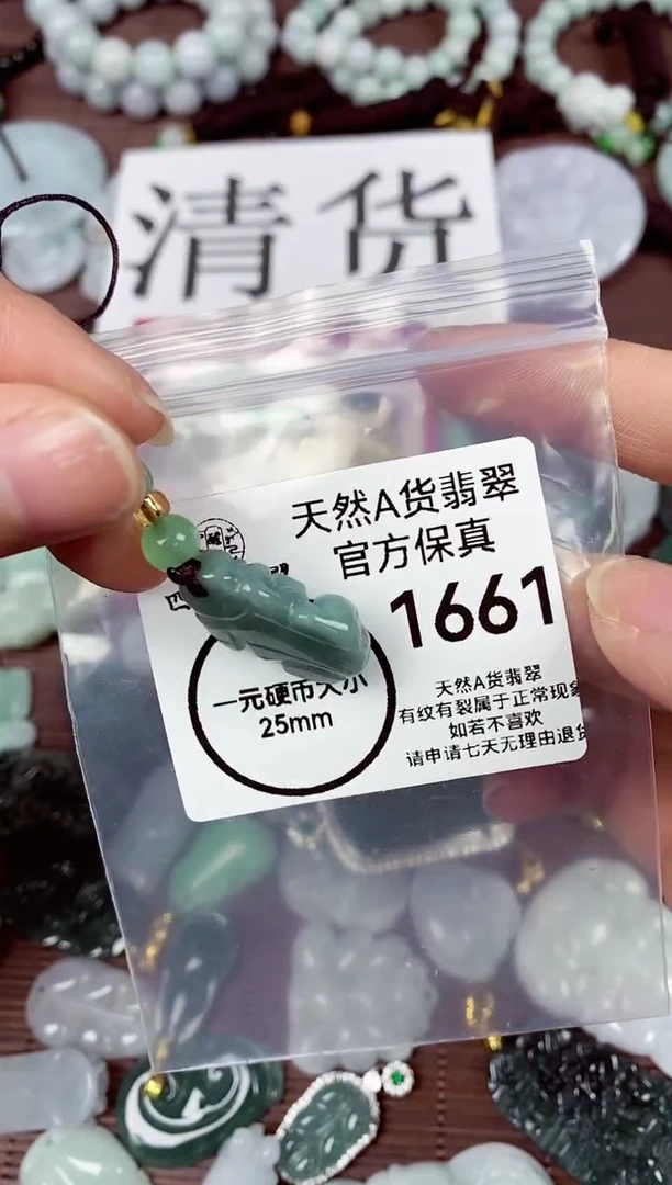 【闪购商品】翡翠颈饰未镶嵌天然A货翡翠1661