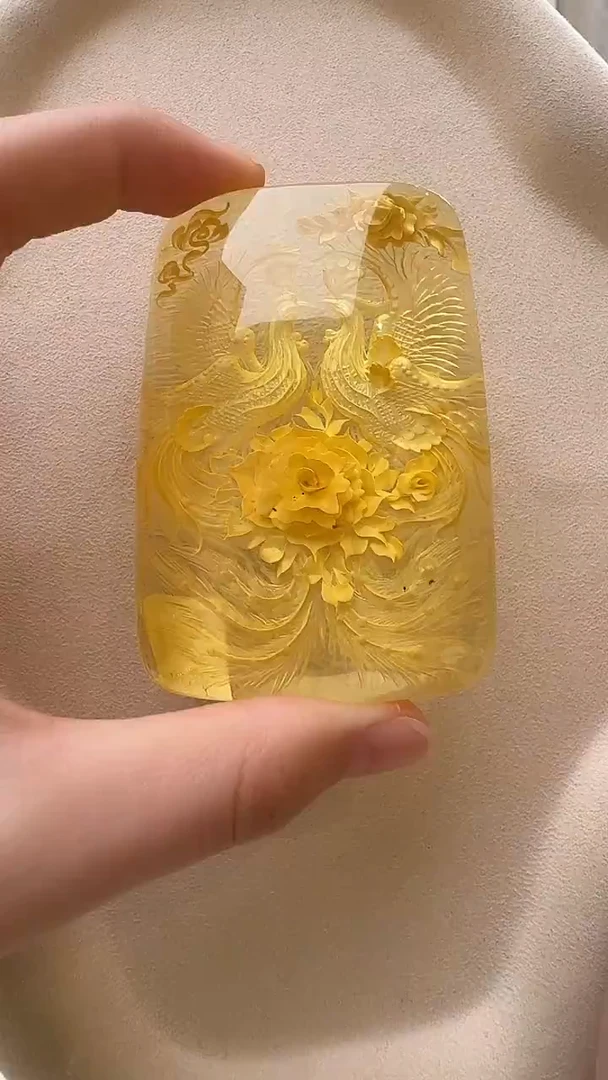 琥珀颈饰未镶嵌吊坠