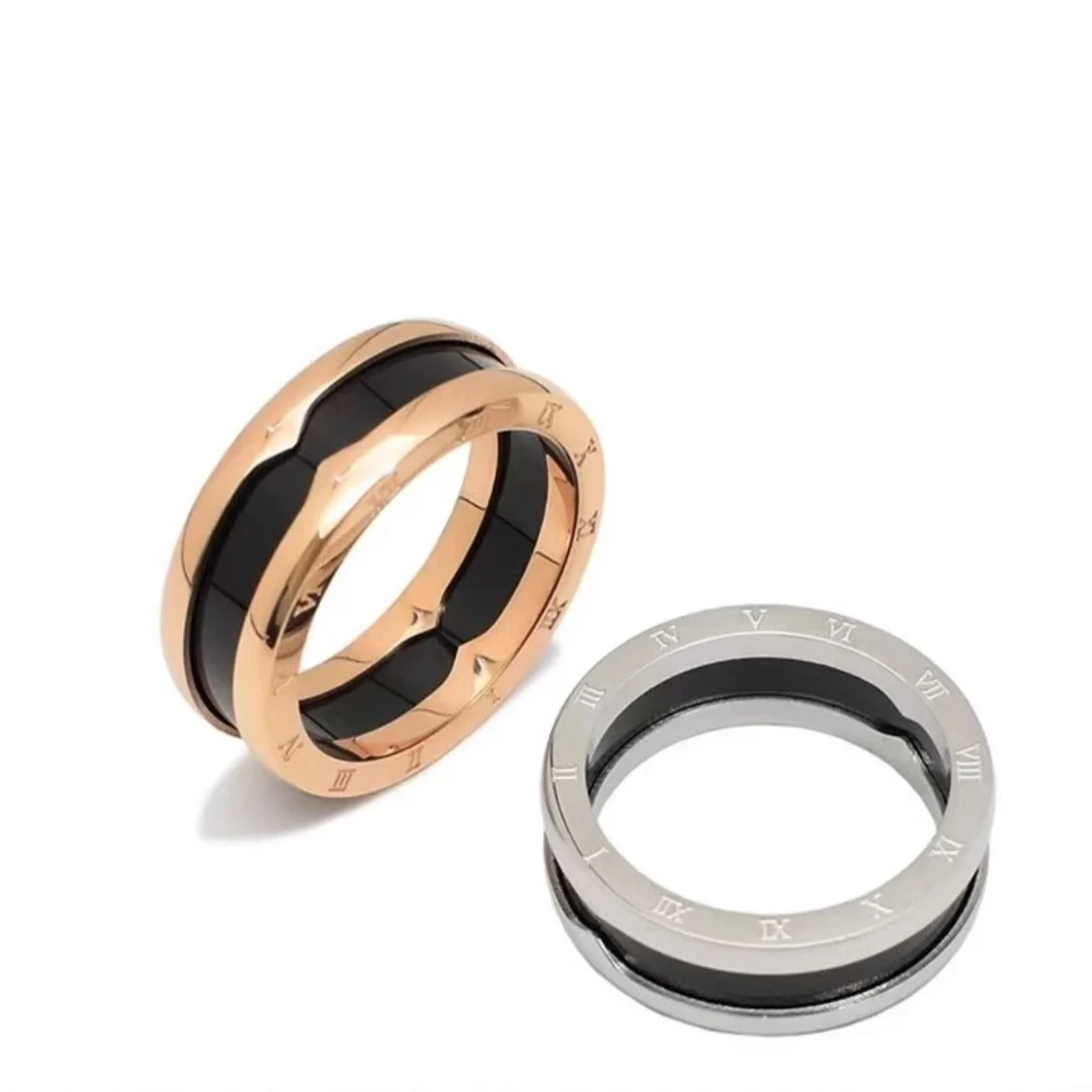 【A】V金重工 窄版宽版黑陶戒指