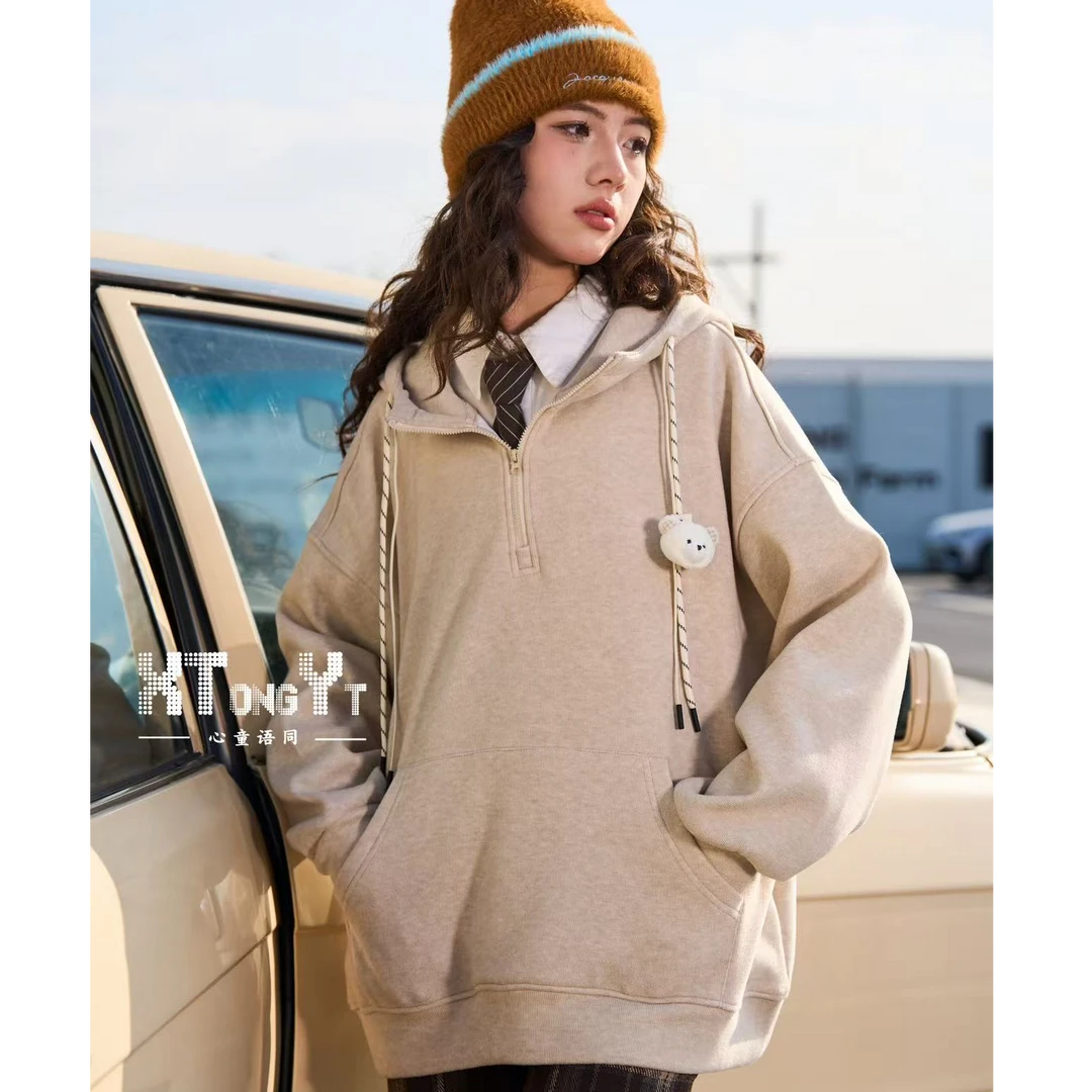 122～高品质青少年加绒连帽卫衣