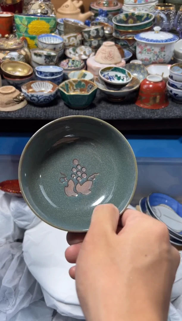 瓷片程*夏目海外回流瓷器中古品。