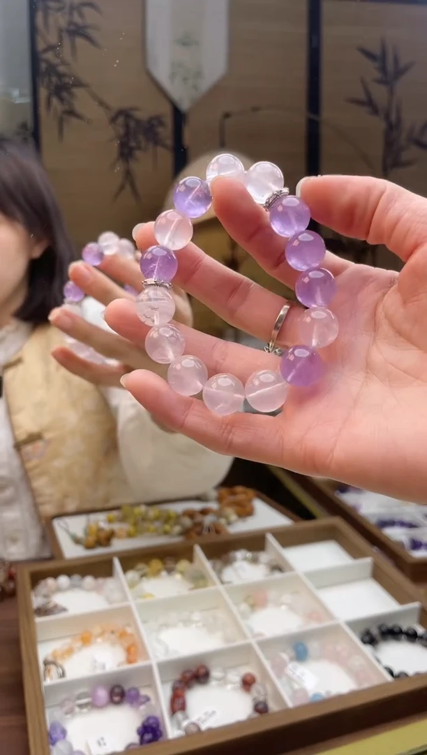 【闪购商品】水晶手链合金紫水晶