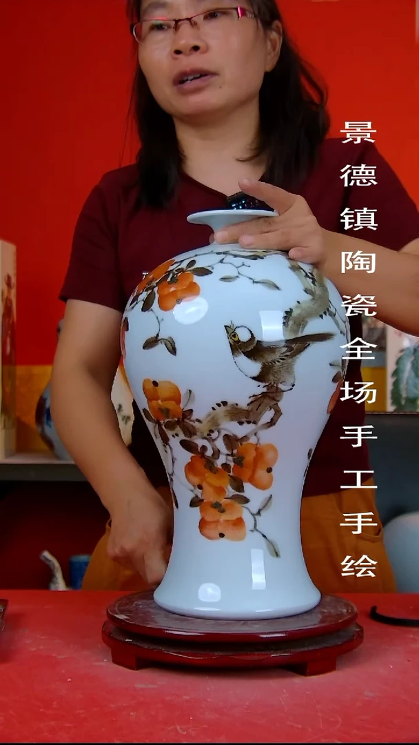 摆件景德镇陶瓷 全场手工手绘68