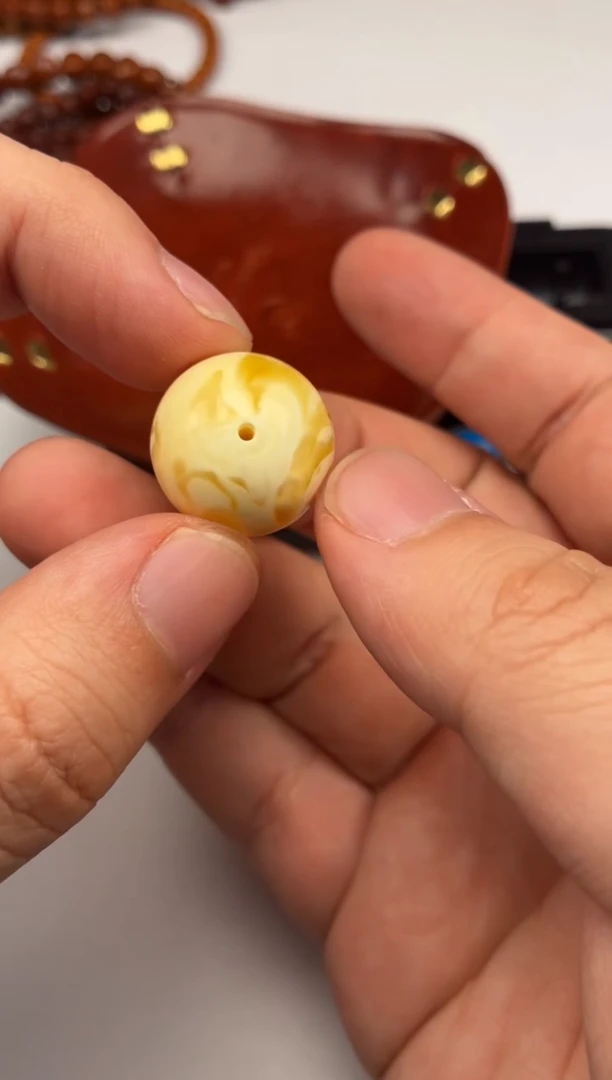 裸石蜜蜡未镶嵌蜜蜡圆珠