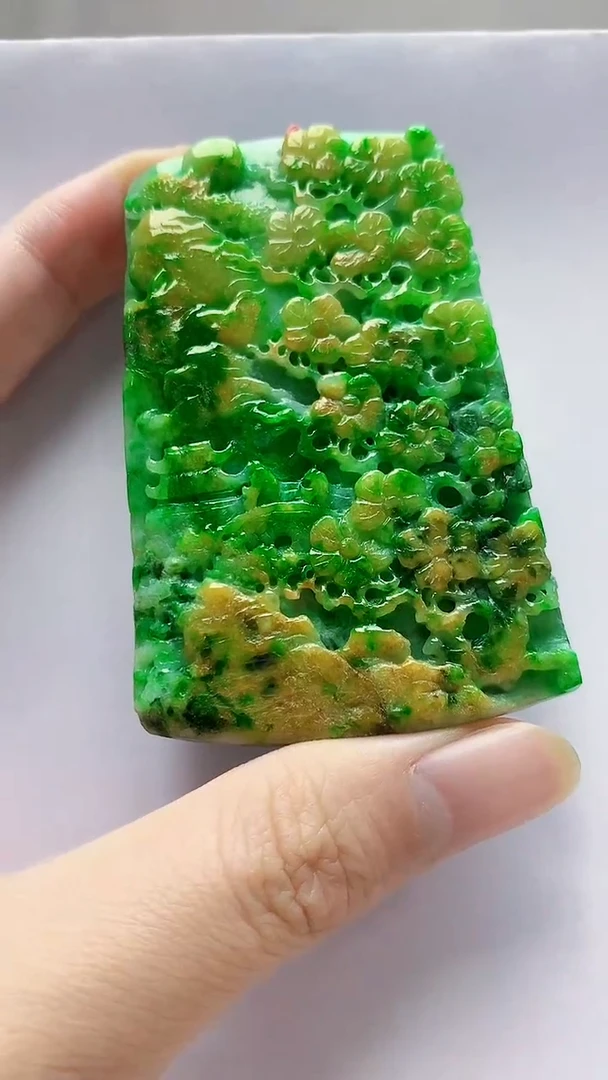 未镶嵌定制翡翠贤**@4852zm-毛货挂件