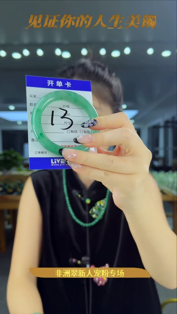 未镶嵌手镯石英质玉（非洲翠）13号链接-53圈口