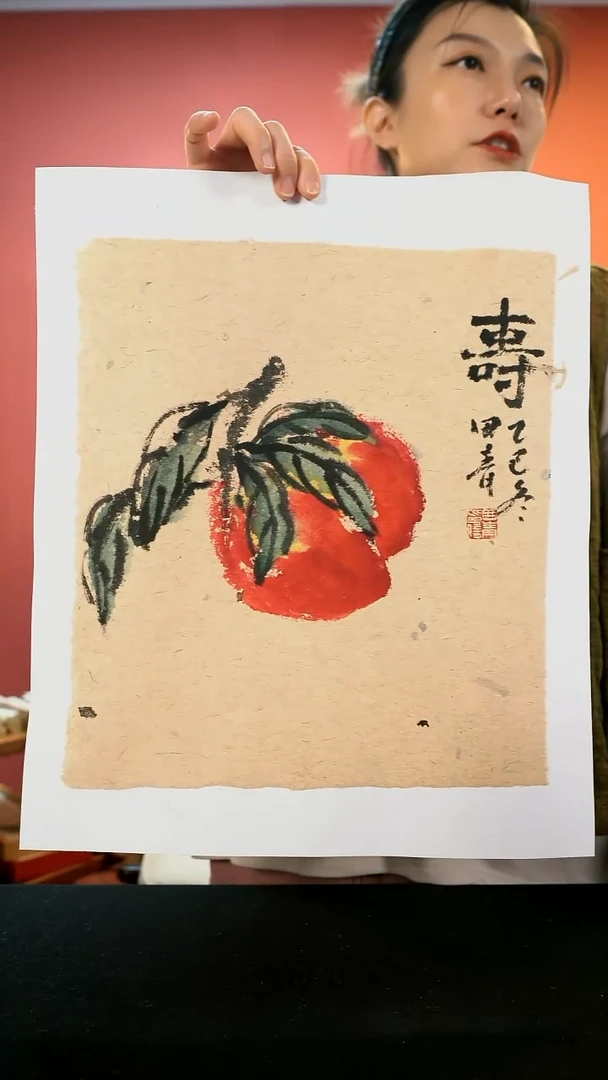国画国画田青作品34*30