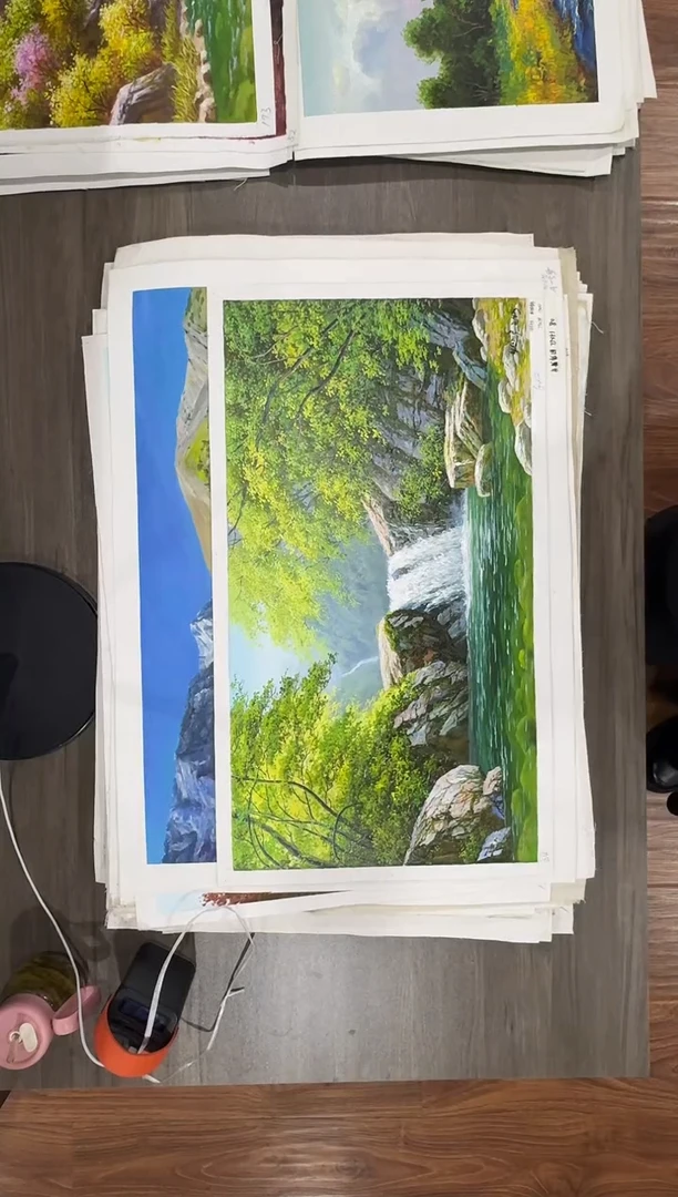 油画【67号】约50*70cm丨朝鲜原创纯手绘孤品油画丨顺丰包邮