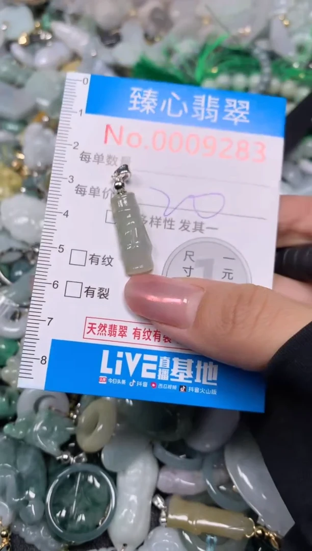 【闪购商品】翡翠颈饰未镶嵌含绳0009283