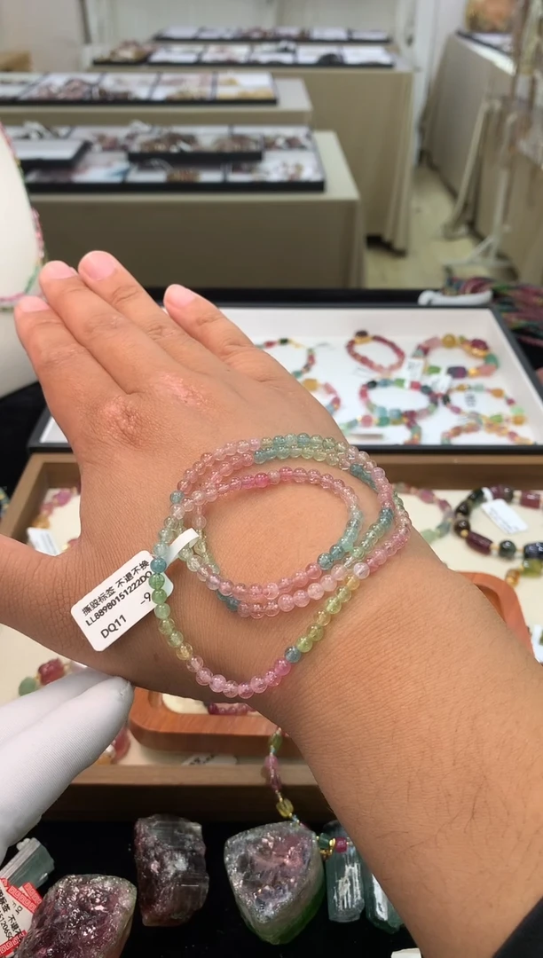 未镶嵌手链碧玺独家设计款 多样性发其一