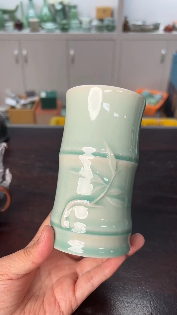 龙泉云间青瓷小米茶器