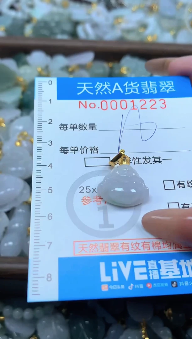 颈饰未镶嵌翡翠净货挂件-1223