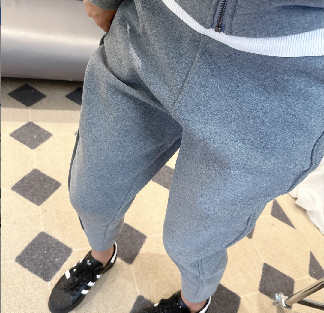 秋冬加绒加厚显瘦休闲宽松弹力时尚韩版运动百搭洋气卫裤休闲裤
