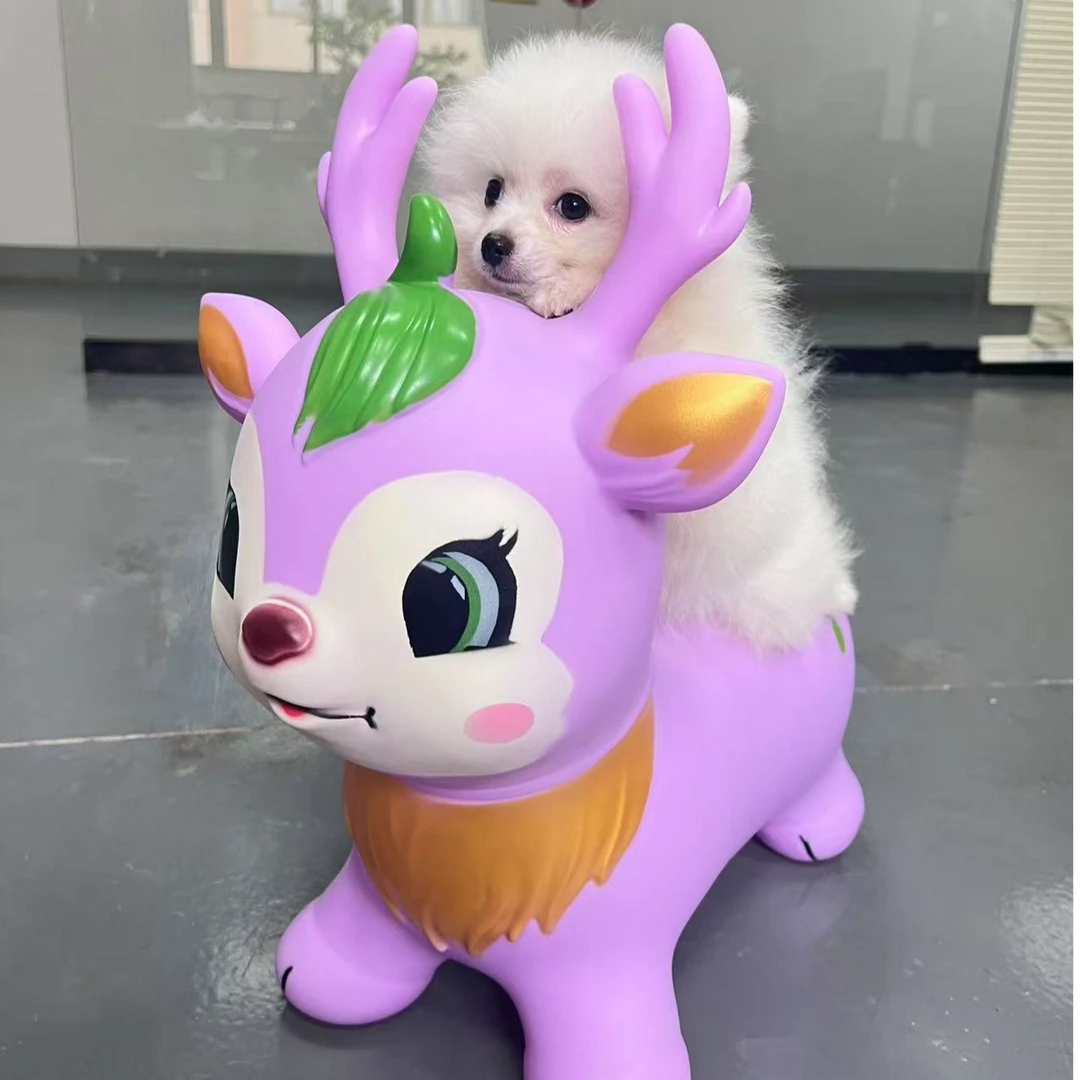 婴儿童充气马跳跳马0-3岁防摔加厚木马运动弹跳坐骑玩具马跳跳球