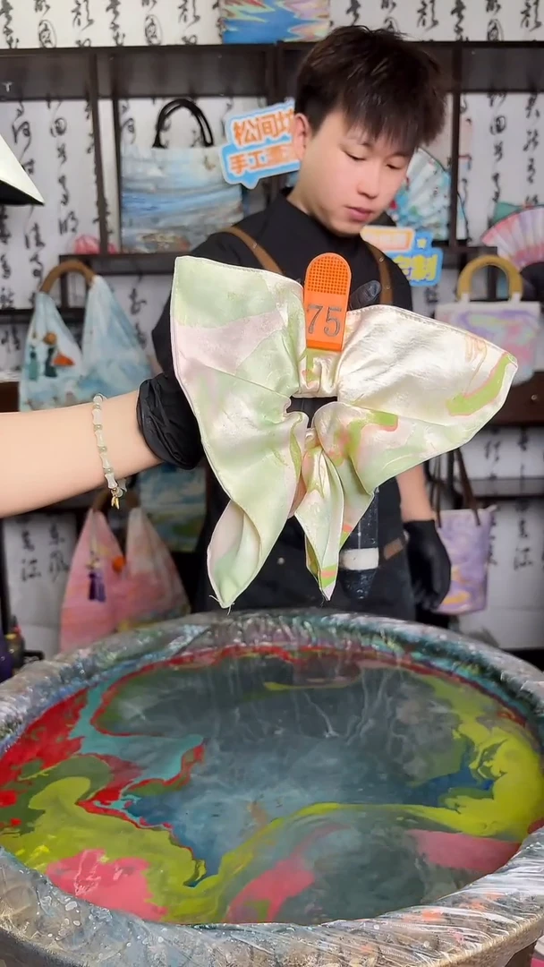 布艺非金属方巾发圈75号