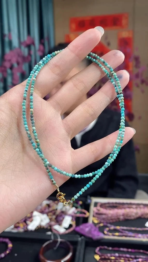 【闪购商品】水晶项链未镶嵌139松石项链